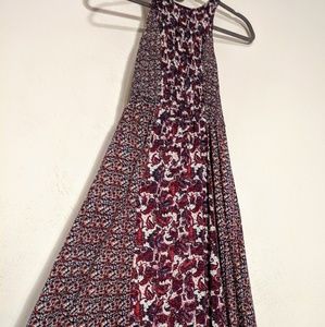 Japna Maxi Dress Small Red/Blue Dress